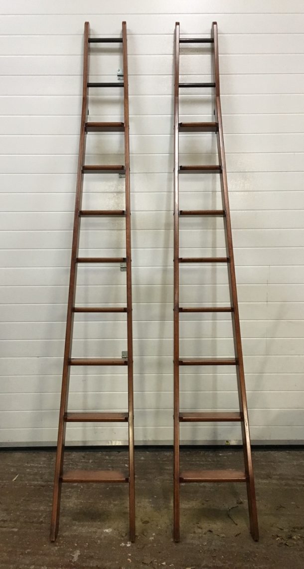 Antique Library Ladders Hand Made Ladder System Andrew Nebbett Designs