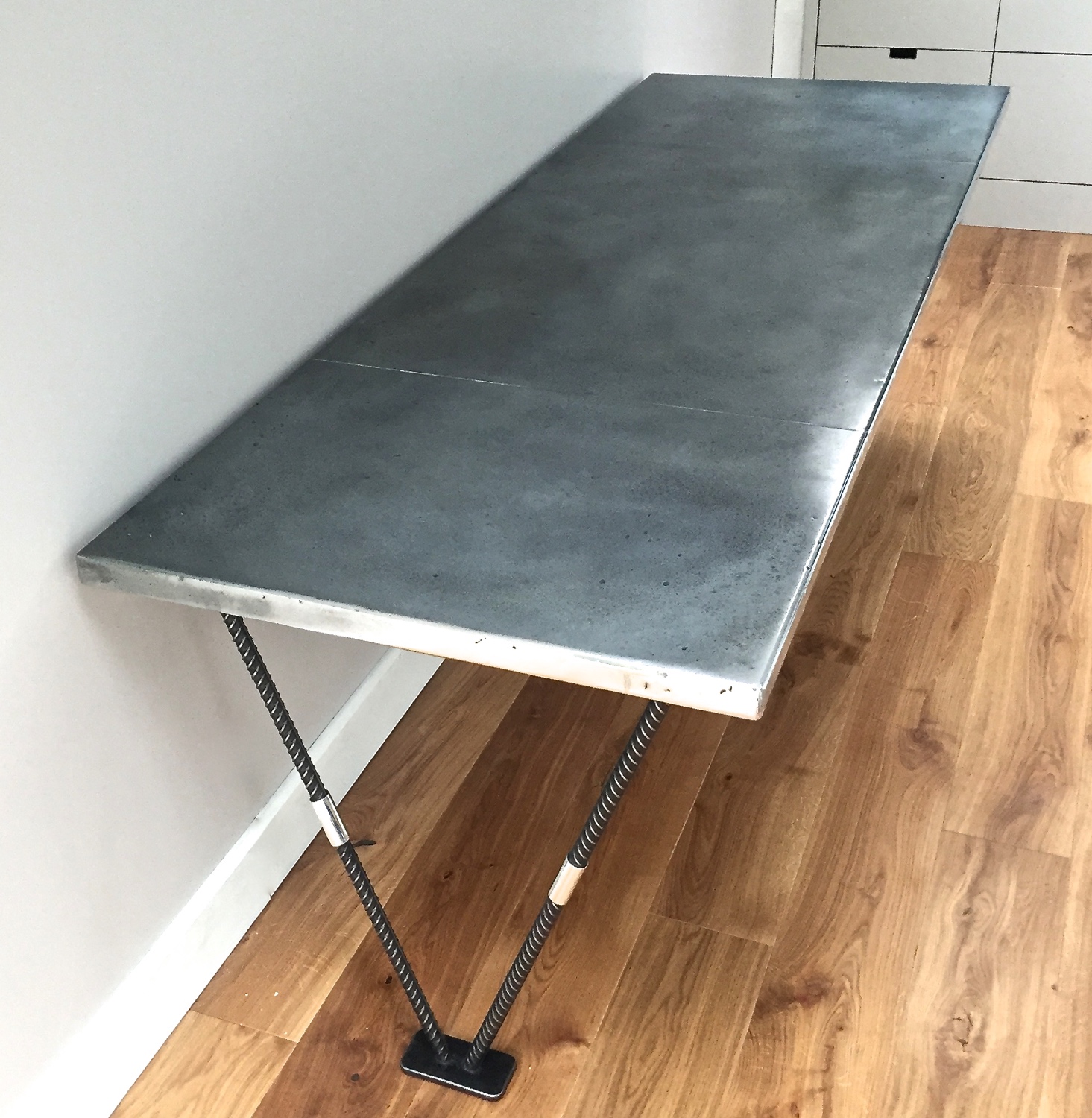 Custom Made Industrial Style Zinc Top Desks Andrew Nebbett Designs