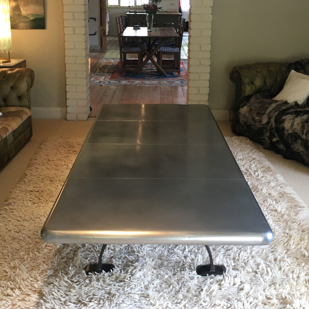 Zinc Top Dining Table Zinc Top Table Andrew Nebbett Designs