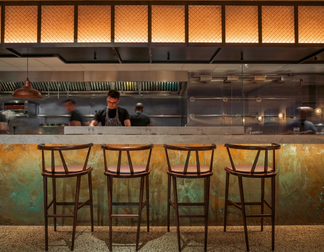 Custom Patinated Copper Panels Commercial Bar Fronts Andrew Nebbett