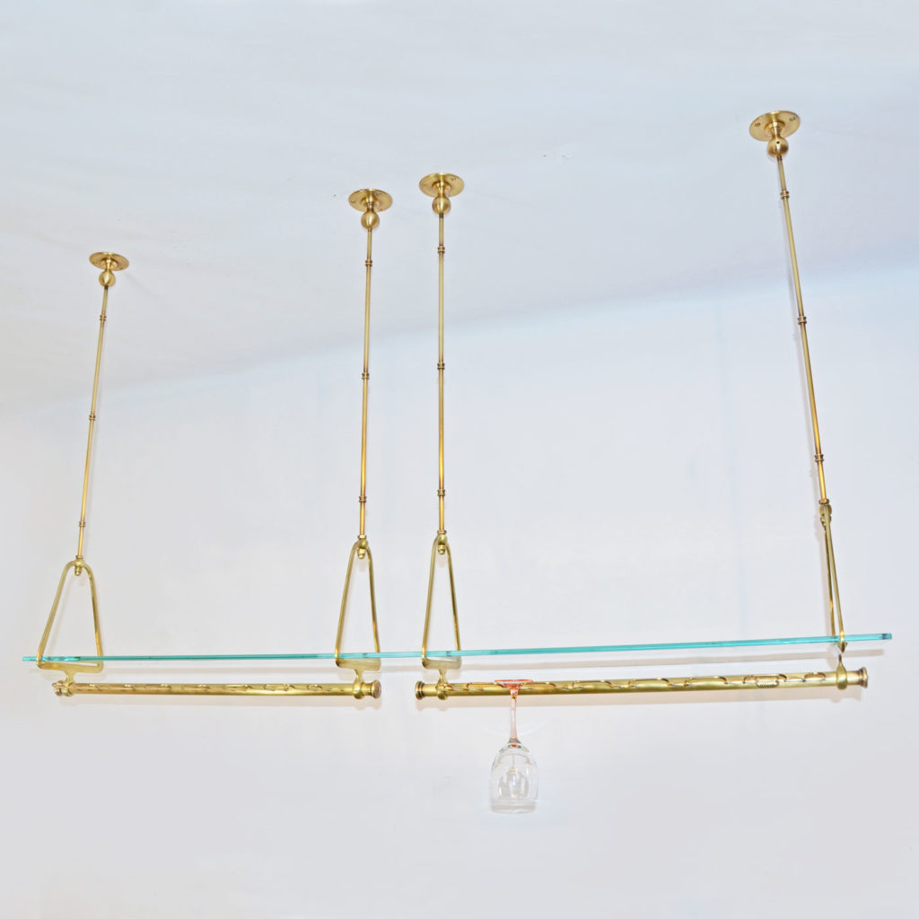 Solid Brass Ceiling Mounted Rail | Andrew Nebbett Designs