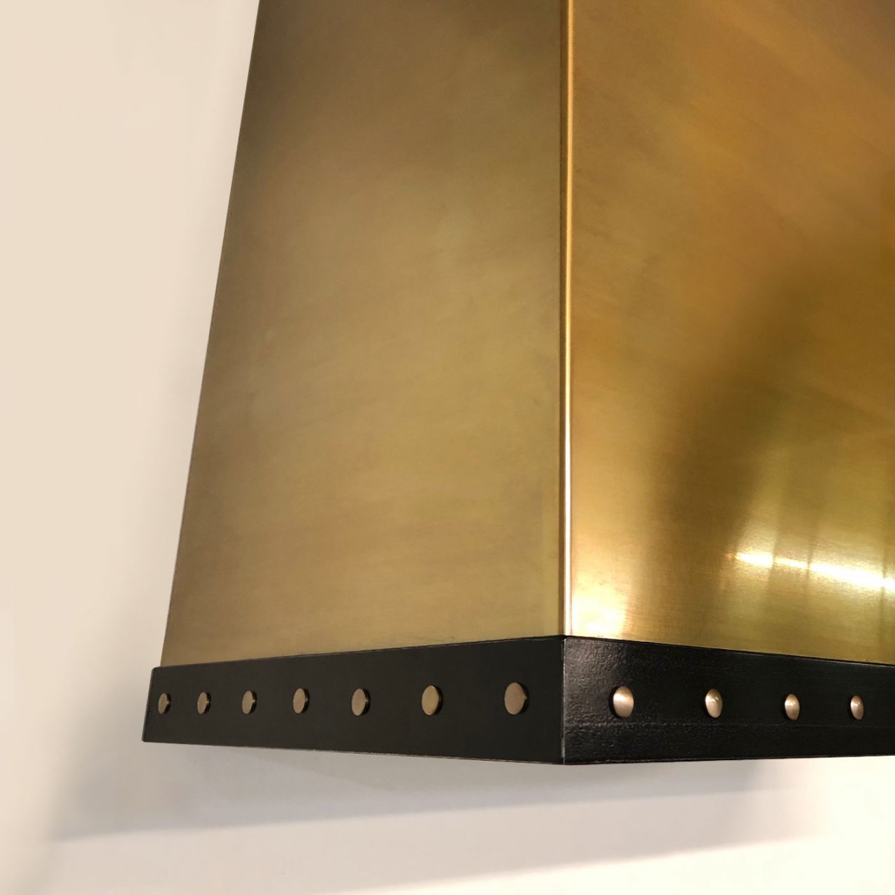 Brushed Brass Range Cooker Hood Andrew Nebbett Designs