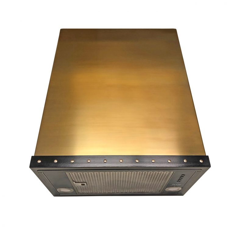 Brushed Brass Range Cooker Hood Andrew Nebbett Designs