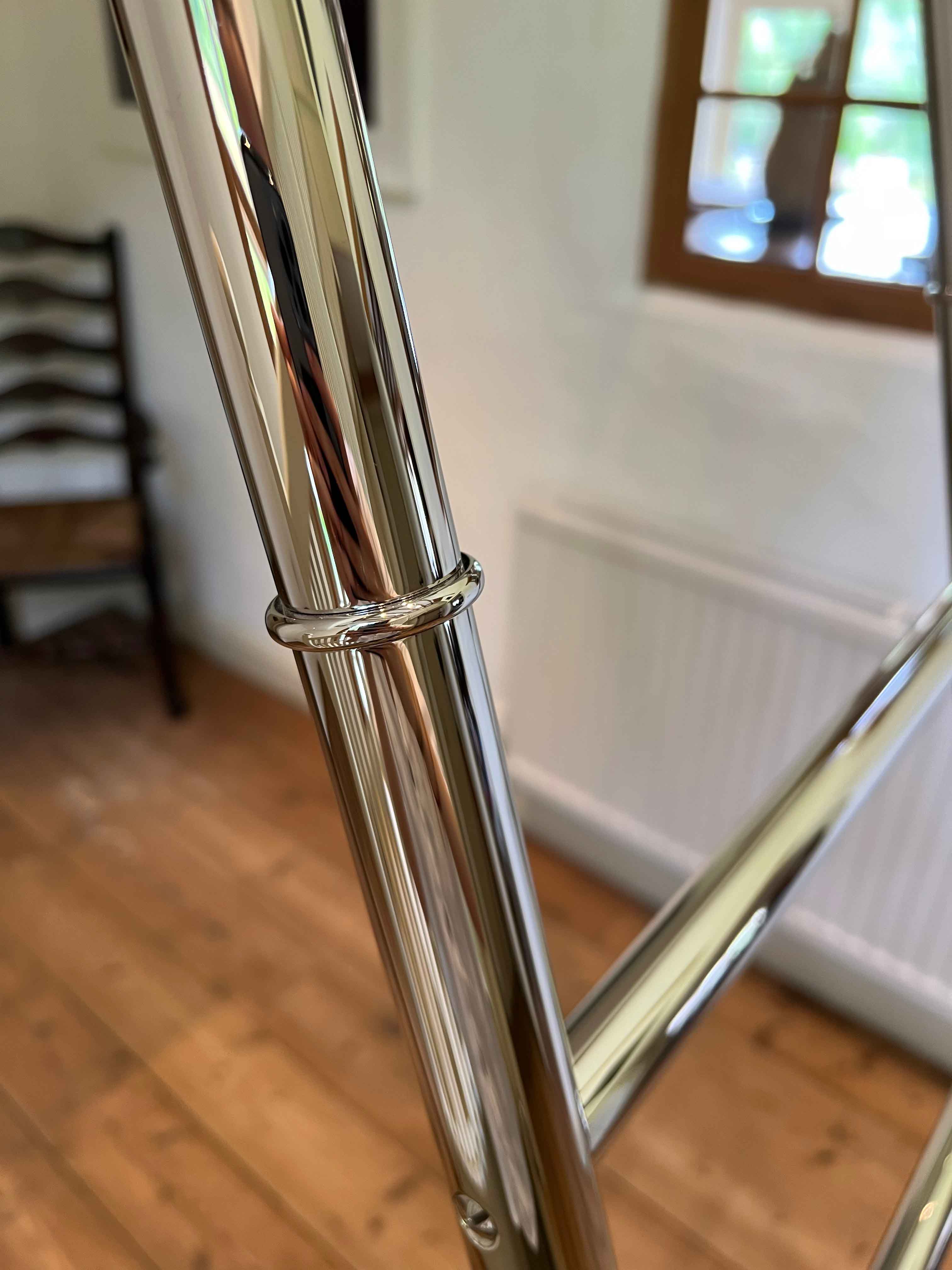 Bespoke Polished Nickel-Plated Aluminium Library Ladder - Andrew ...