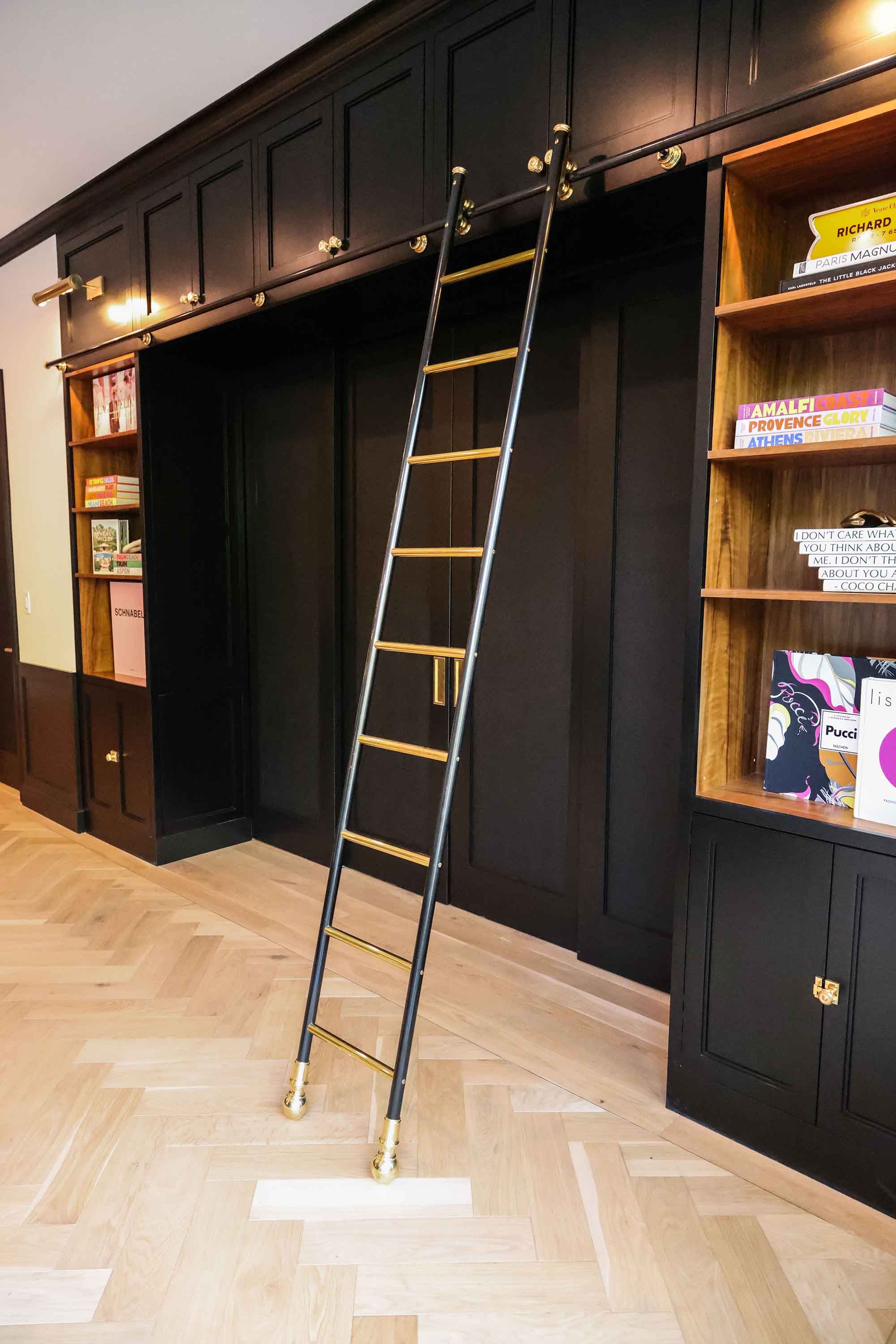 MadetoMeasure Kitchen Rolling Ladder Andrew Nebbett Designs
