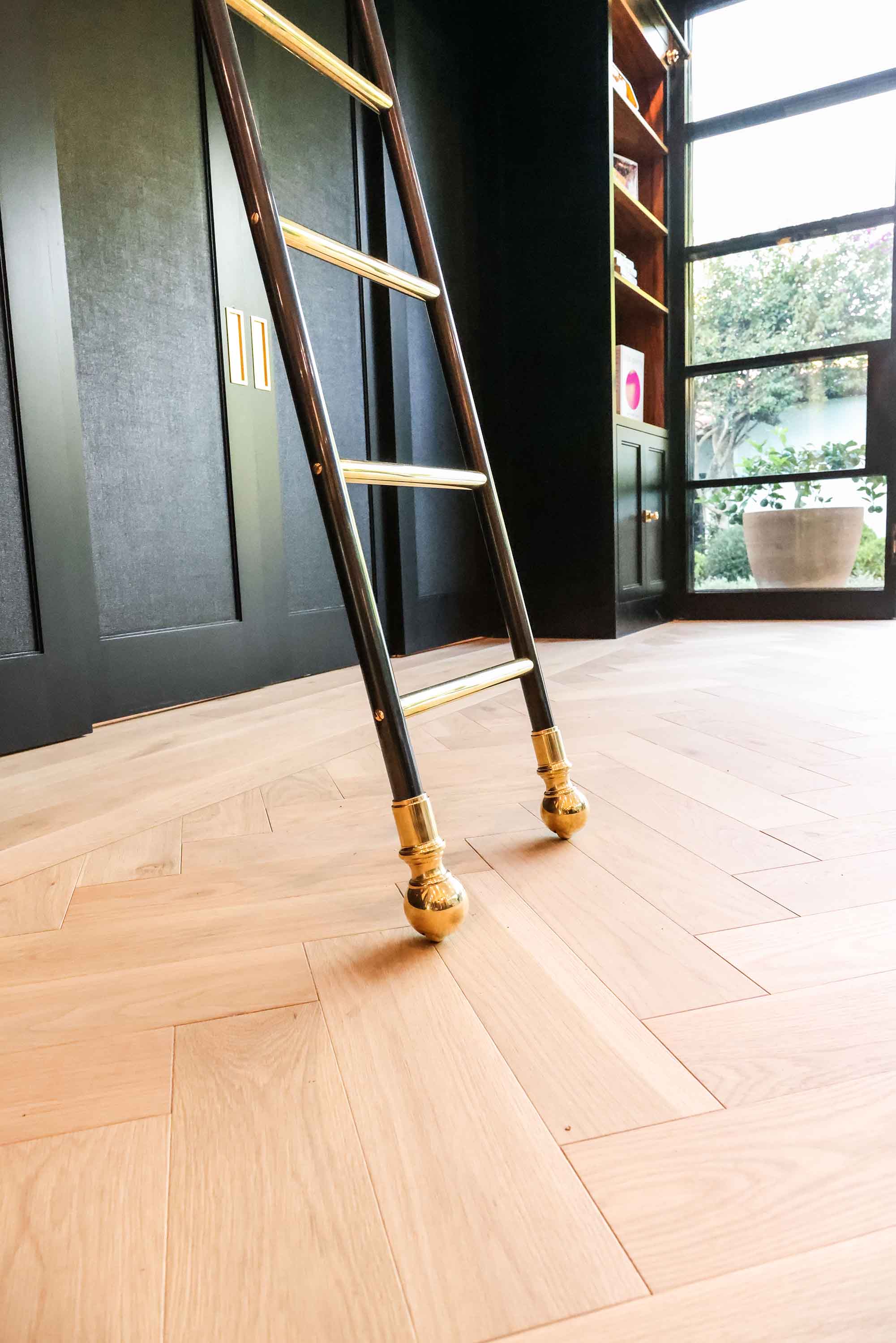 MadetoMeasure Kitchen Rolling Ladder Andrew Nebbett Designs