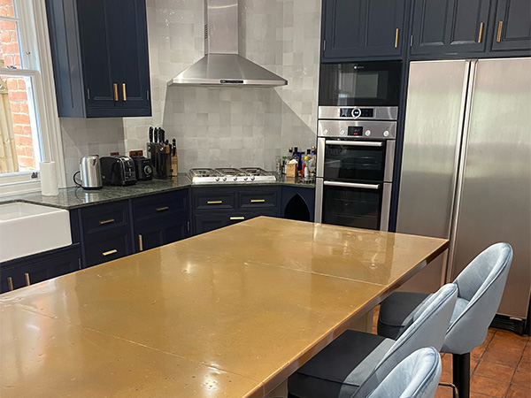 Custom Copper Kitchen Worktop