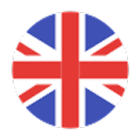 A circular icon featuring the Union Jack, the national flag of the United Kingdom, with red, white, and blue colors—perfect for representing bespoke furniture shipping across the UK.